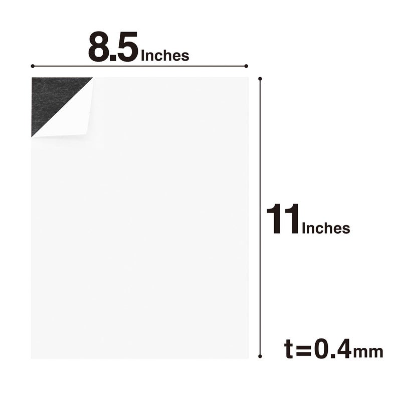 MagX Magnet Sheets with Adhesive Backing, 8.5 x 11, 5 Sheets, Self Adhesive Magnet Sheets, 8.5" x 11", Stationery, Office Supply (MVAL-8511) - Image 2